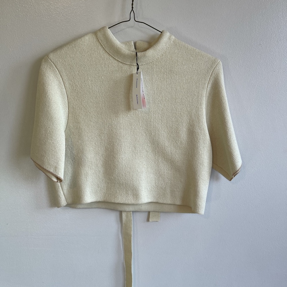 Proenza Schouler Beige Knit Top Small